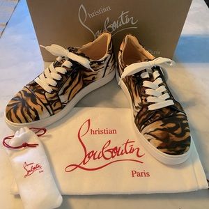 Christian Louboutin painted tiger Sneakers 39.5